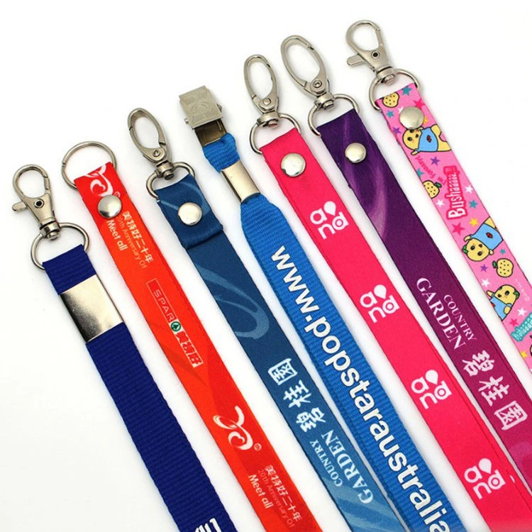 Promoción Regalo Artículo de comercialización Artículo promocional Cheap Custom Logo Lanyards Impreso Proveedor de poliéster Lanyard