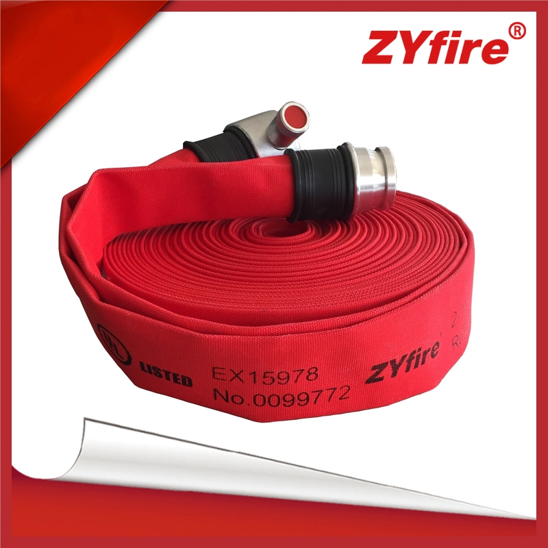 Veste rouge double homologué UL 28bar 65mm EPDM Fire flexible avec BS336 Raccord aluminium