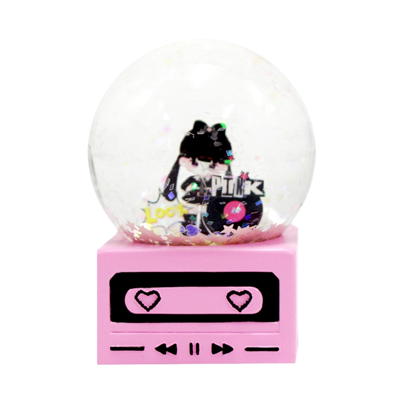 Custom Acrylic Anime Custom Cartoon Character Lovely Sex Girl Snow Globe Gift