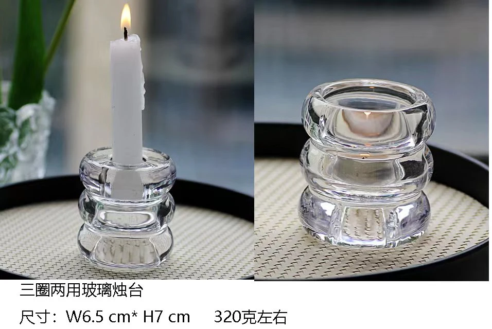 European Household Candle Holder, Home Decoration Ornaments, Glass Crafts,