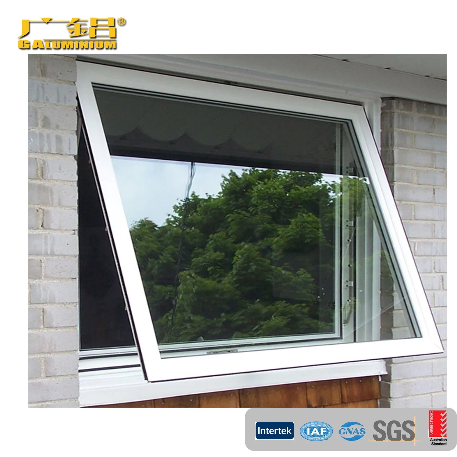 Aluminum Frame Glass Awning and Swing Windows