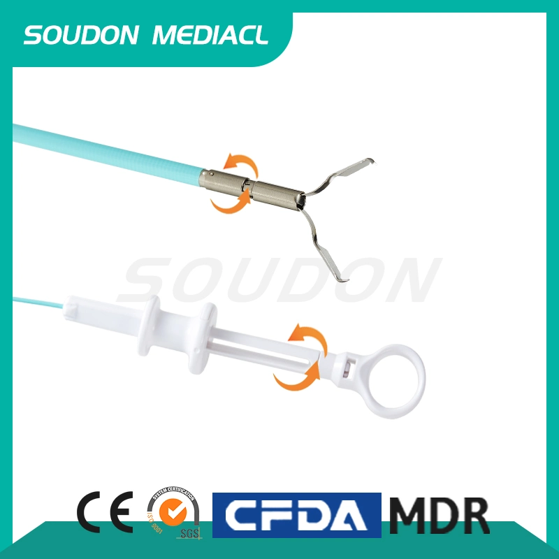 Medical Sterile Single Use Hemostatic Clip Can Be Rotated and Malleable Hemoclips 11mm Opening OEM Accepted