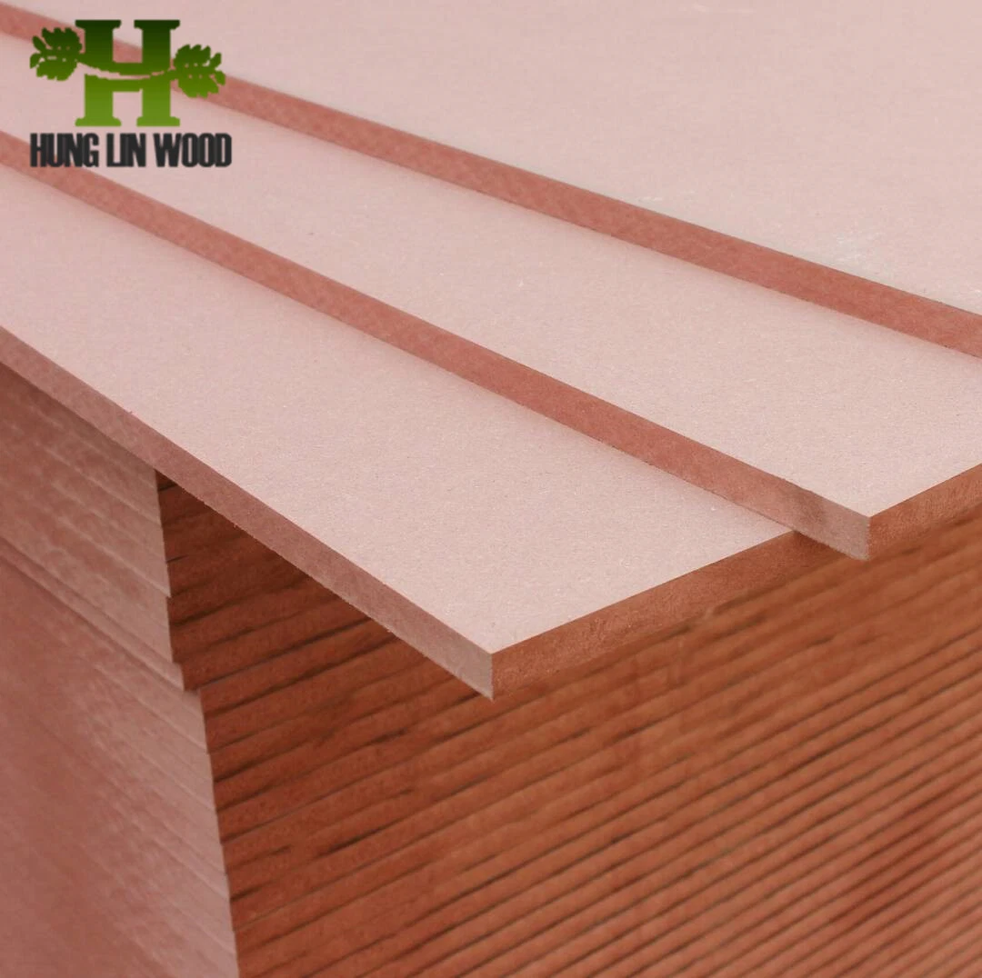 MDF para móveis laminados em bruto/puro, ranhurado, UV, HMR, folheado, laminado com melamina.