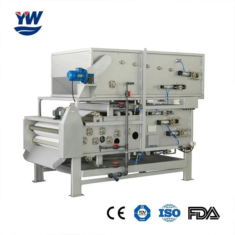 Yuwe Full Automatically Stainless Steel Belt Filter Press for Sullry/Sewage Dewatering