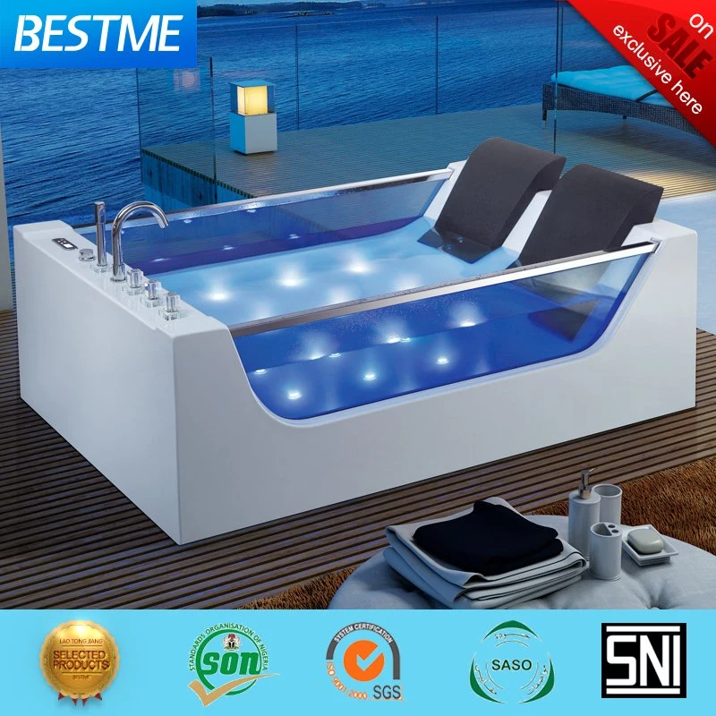 Diseño simple masaje masaje spa Plaza Jacuzzi bañera (BT-A1110)