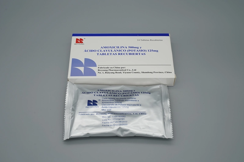 La amoxicilina y clavulanato de potasio tabletas GMP
