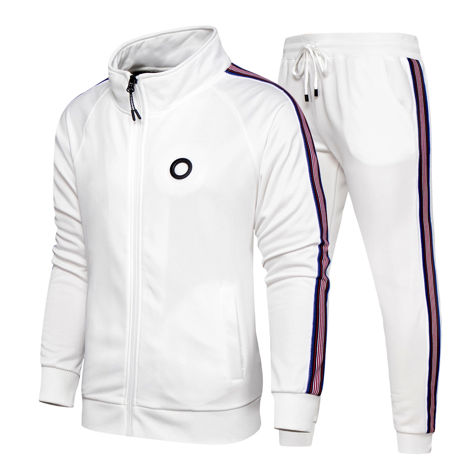 2023 تصميم جديد مخصص أزياء Jogger الرياضة عادي الأبيض التراكوبدلات للرجال نساء مجموعة