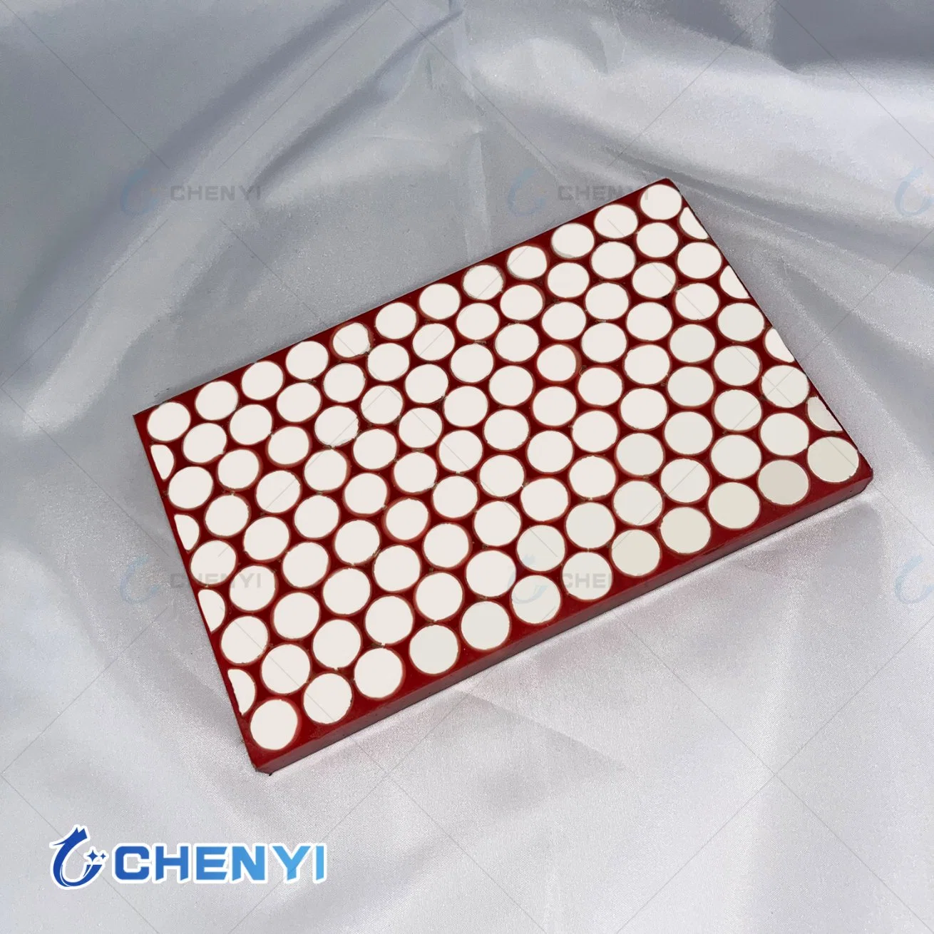 Factory Direct Sale (ceramic+rubber+steel composite liner) 92% 95% Alumina Ceramic Wear-Protection Plate