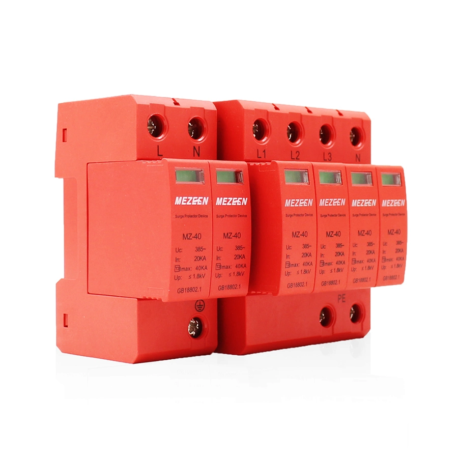 SPD AC 2p 275 V/385V/420V Lightning Arrester Surge Protection Device