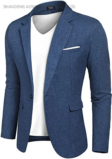 Aoshi Hot Sale Men's Single Breasted Casual Suit Jacket Light Sports Jacket