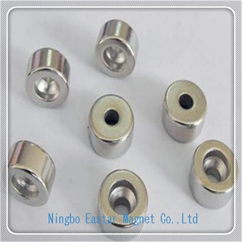 NdFeB N48h Cup Shape Magnet with High quality/High cost performance  Plating Ring Magnet