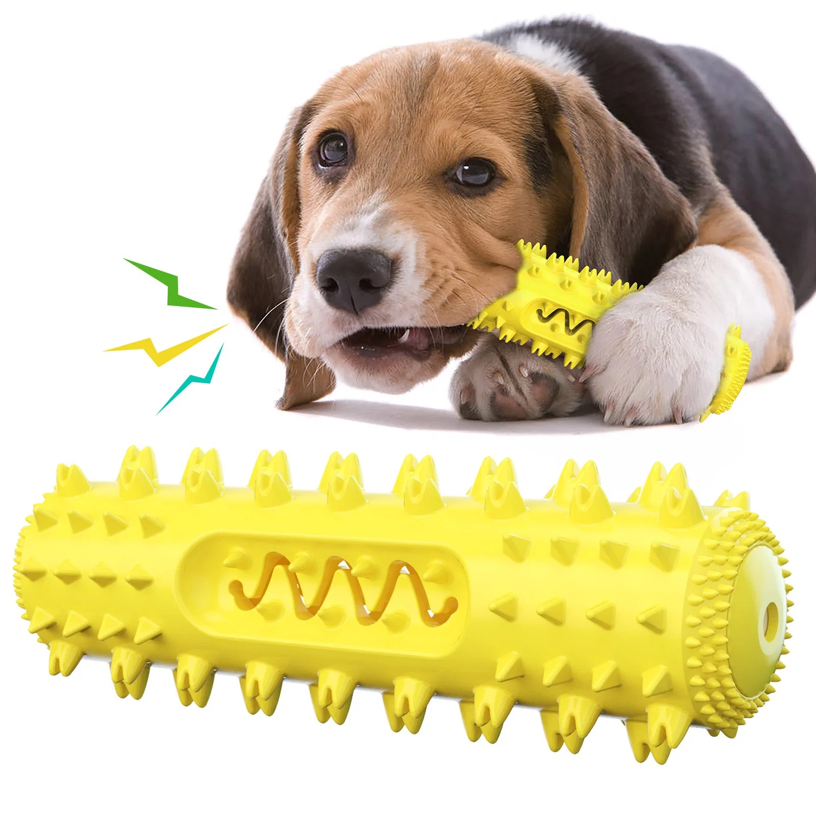 Jouet de flotteur d'eau de Molar Chew de Molar Scraky Serrated Rod Dog Jouet pour animal