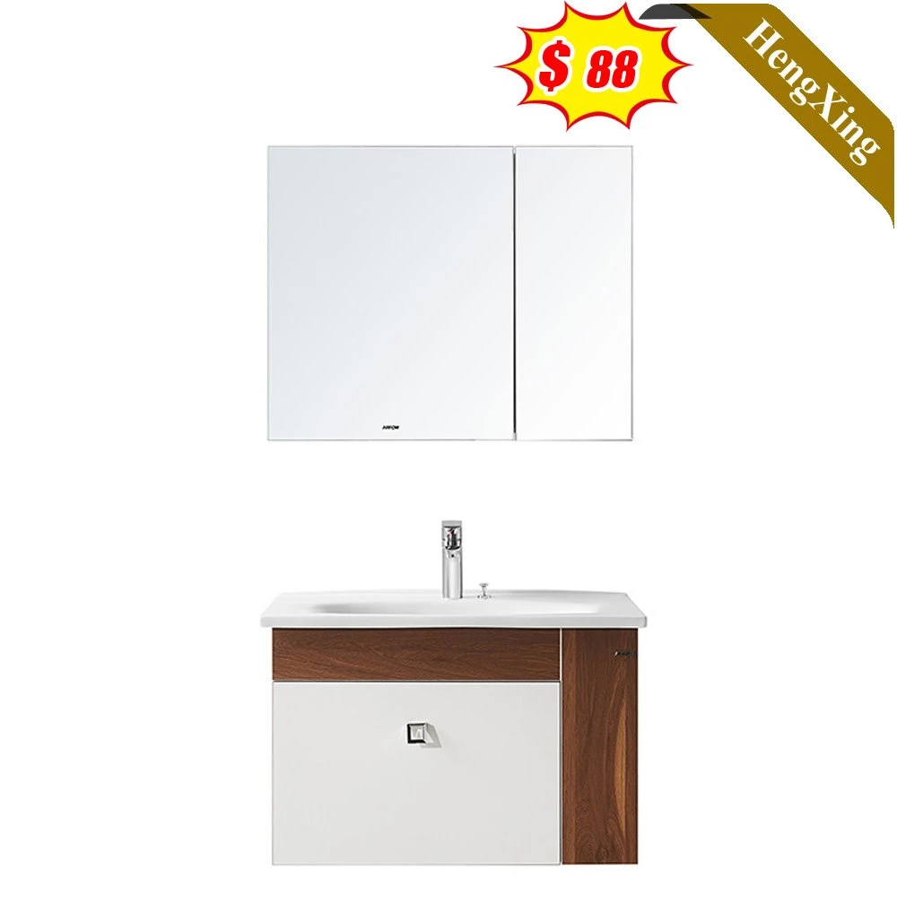 Hochwertige Möbel Luxus Doppel-Becken Vanity Waschbecken PVC-Lagerung Badezimmerschrank