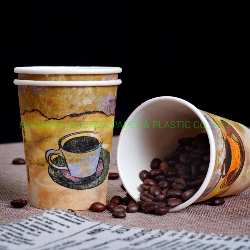 Anqing 2.5oz/3oz/4oz/6oz/6.5oz/7oz/8oz/9oz/10oz/12oz/16oz Disposable Paper Cups Coffee Cup Cheap Price Best Quality 80%off