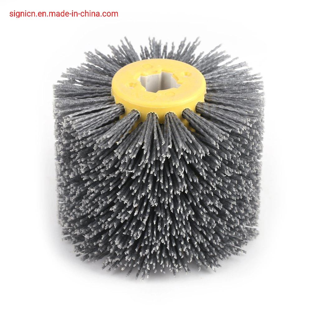 Abrasive Wire Drum Wheel Brush Brunishing Polishing Wheel for Wooden Furniture Burnishing Polishing Striping Drawing