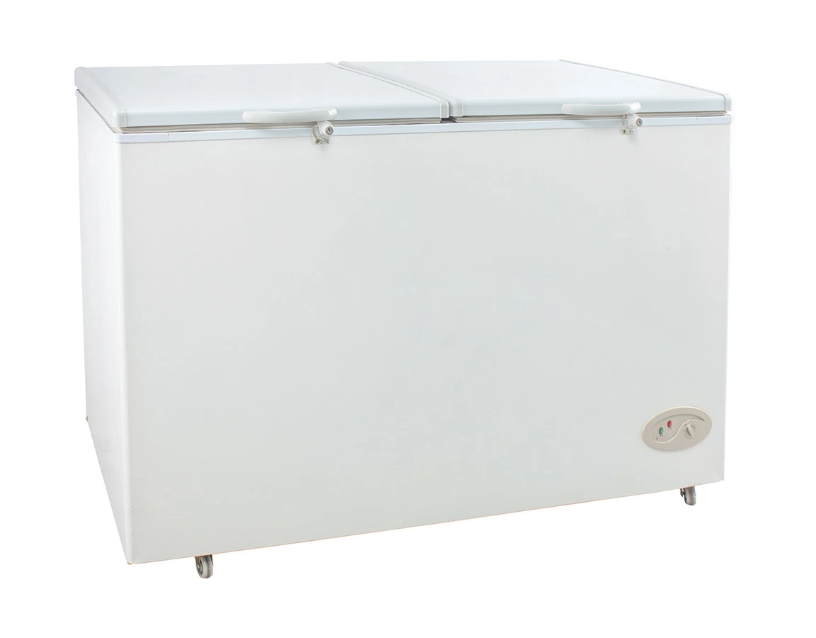 168L à 400L commercial et d'accueil affichage double porte ouverte d'un réfrigérateur Réfrigérateur congélateur coffre profonde