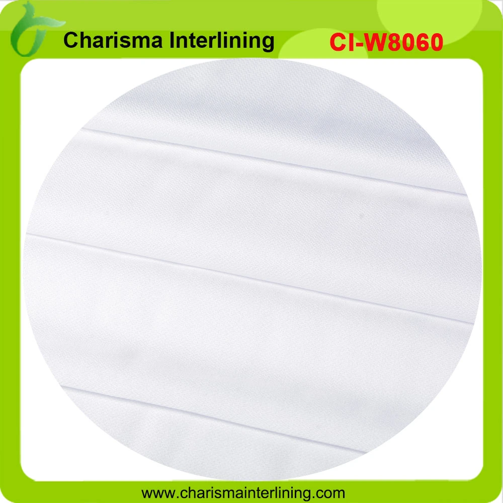60GSM Thermal Bonded Non Woven Sew-in Fusible Interlining Garment Accessory