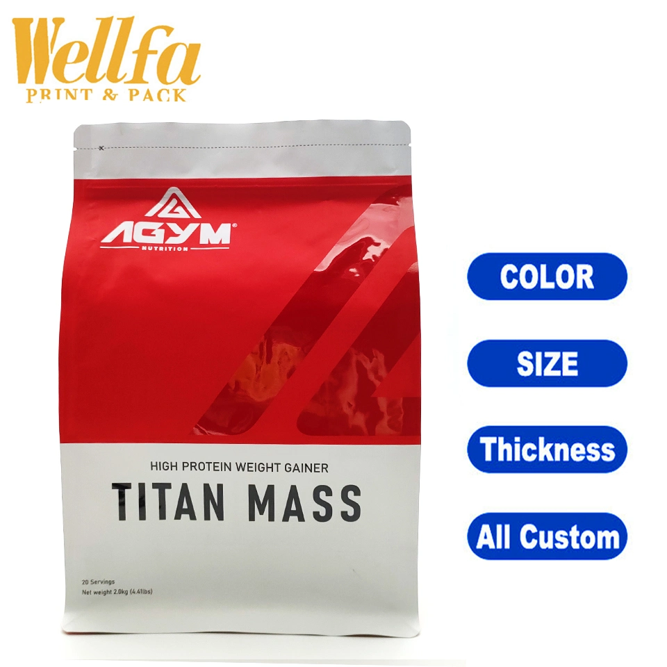 100% Food Grade Private Label Empty Whey Protein Isolate Powder Packet Sack Drink Packaging Bags Sachet Package for Protein