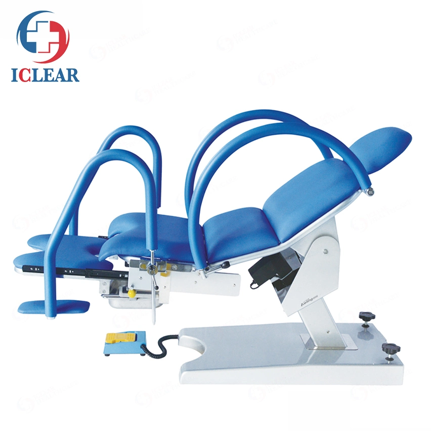 Medical Electric and Hydraulic Gynecological Examination Surgery Delivery Table