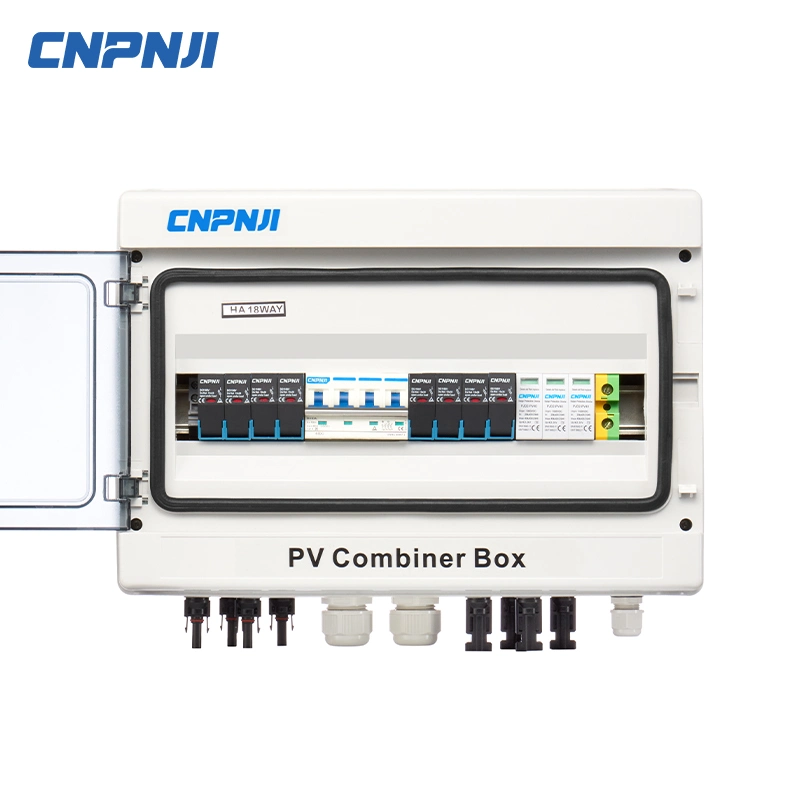 Painel solar DC Solar Combiner Box 1-32 fios PV Combiner Caixa