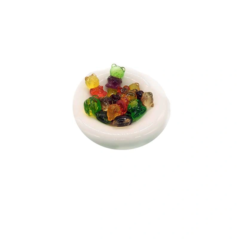 Masa suave forma de oso dulce sabor a muti-fruta Gummy relleno de mermelada Caramelos