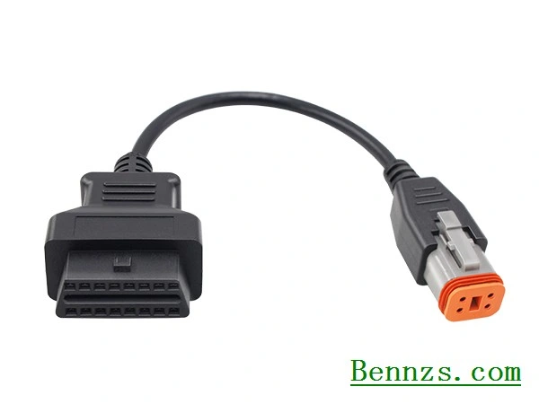 Alimentación directamente de fábrica Harley-4-6-Pin a CABLE OBD2 16p de la herramienta de diagnóstico para Moto