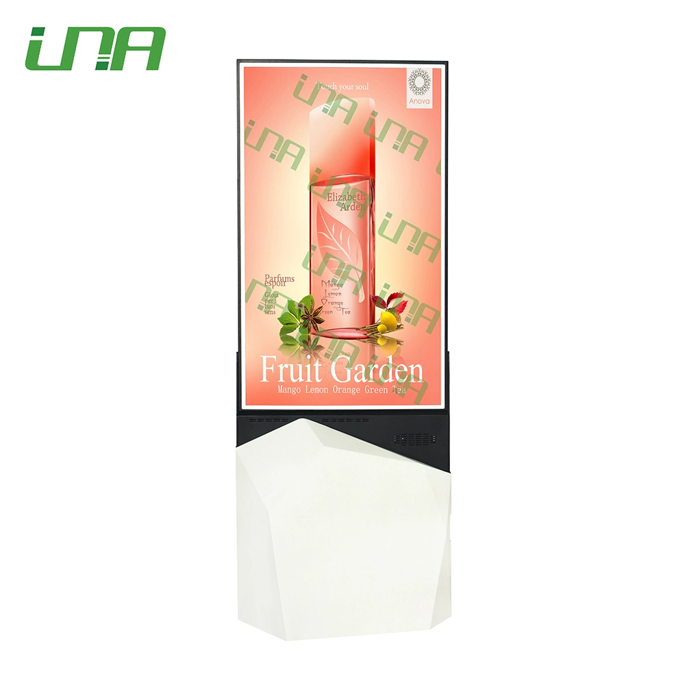 Floor Standing 21mm Thickness Double-Sided Luxury Commercial Ads LCD Digital Display Screen