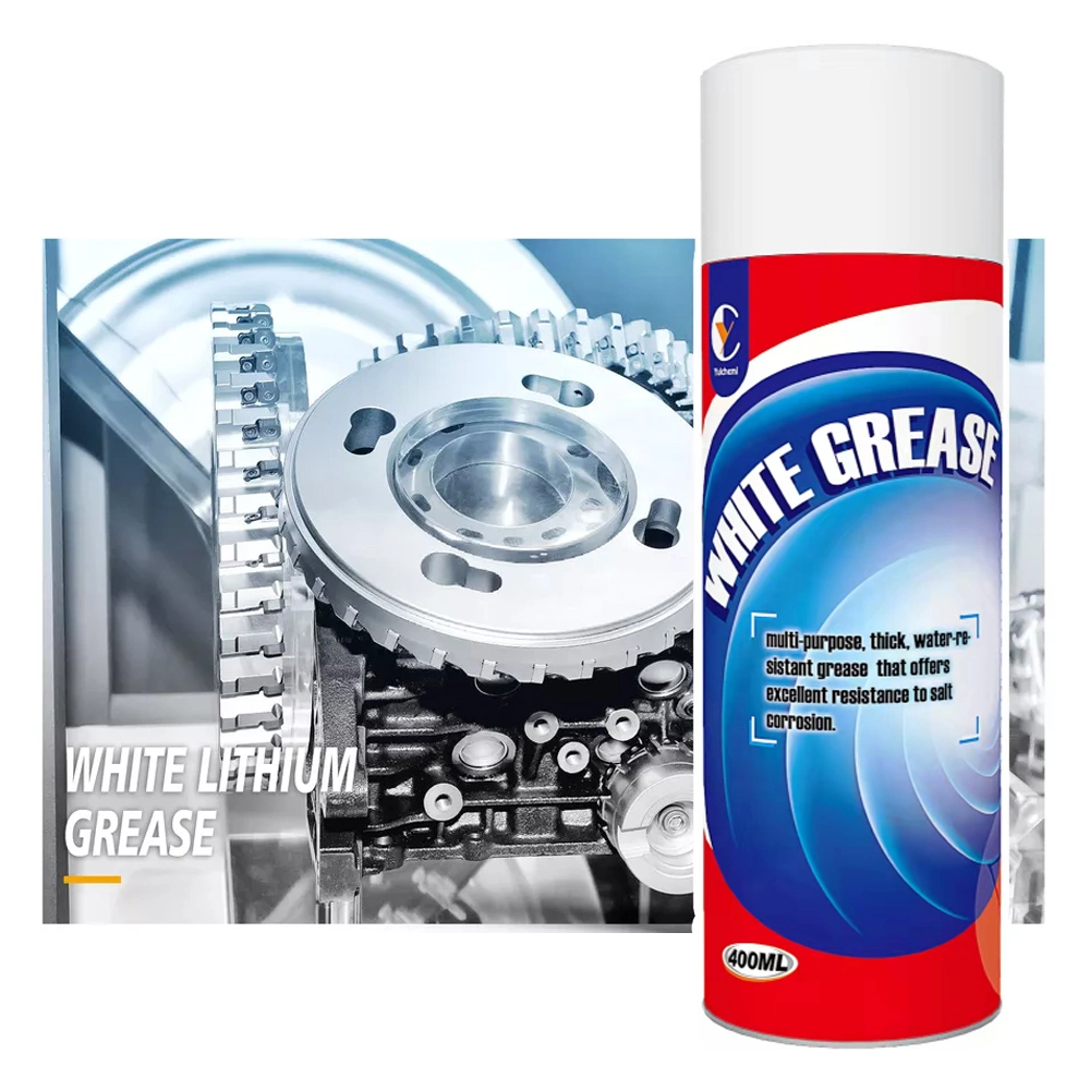 Auto Lubricant White Lithium Agent Chain Maintenance Aerosol White Lithium Grease Spray