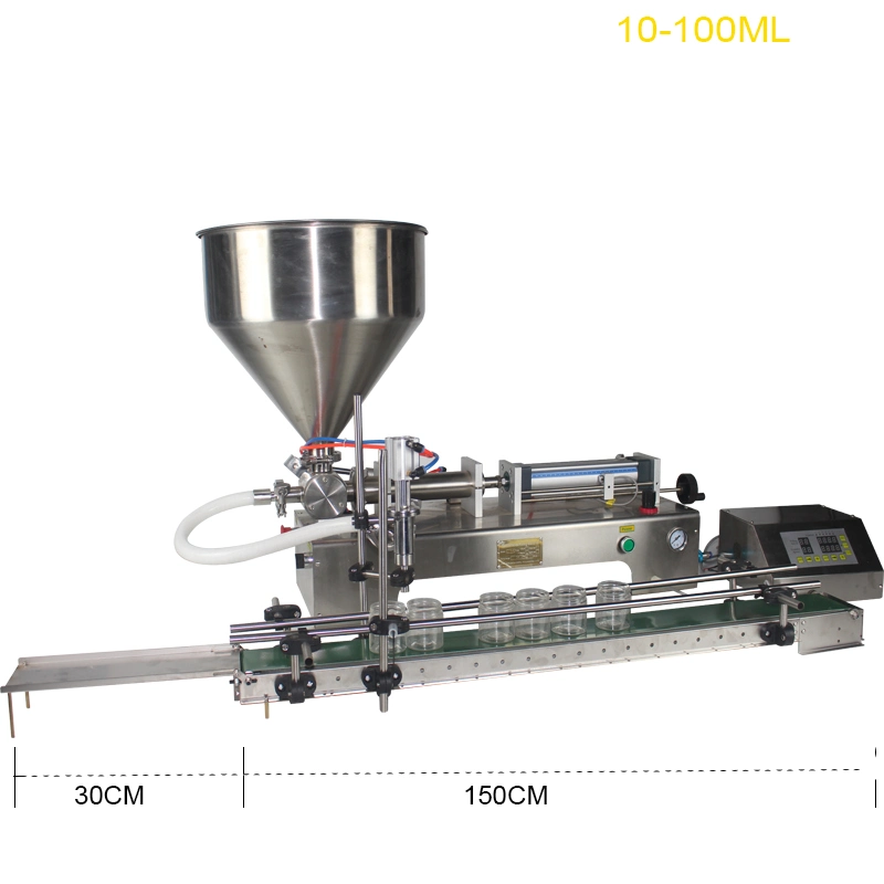 10-100ml Automoler cuerpo mantequilla Jarabe salsa de Chile Pasta de miel Máquina de llenado