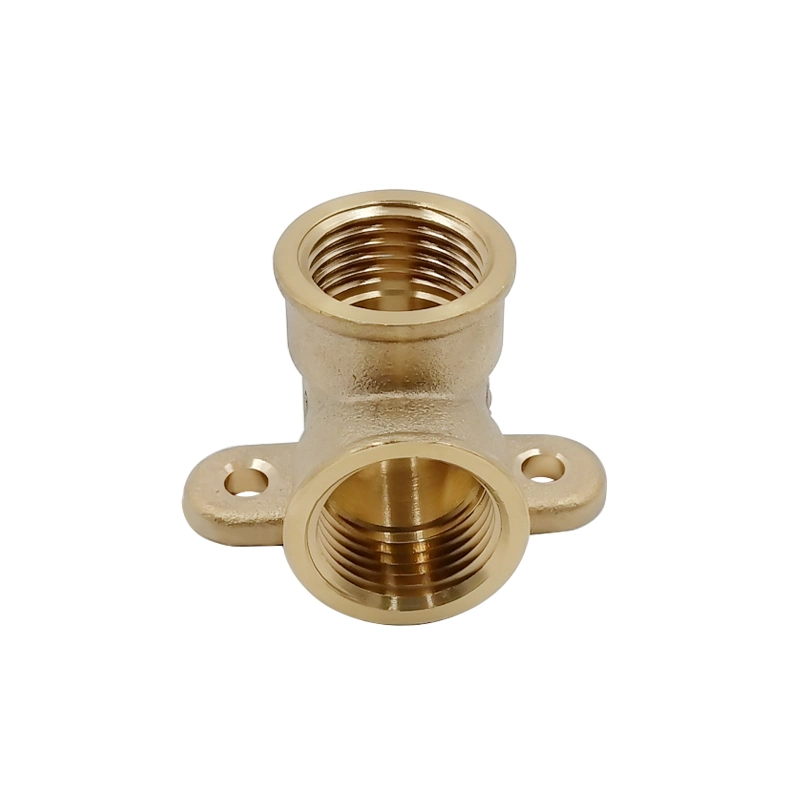 Brass Plumbing Fittings Floor Heating Parts Socket Male Threaded Connection Drop-Ear 90 Deg Elbow Brass Fitting Pipe Fitting Brass Elbow Fitting