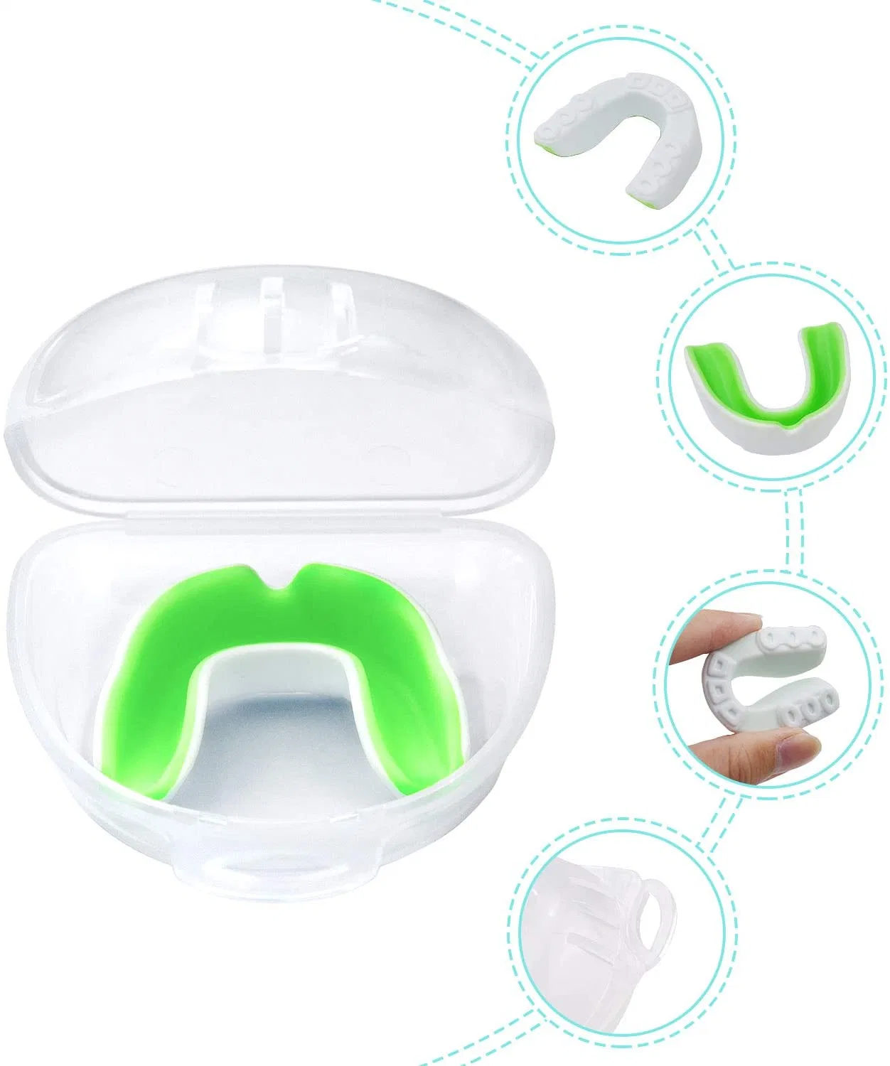 MMA Gum Shield Boxing Taekwondo Mouth Guard for Adult and Kid Training