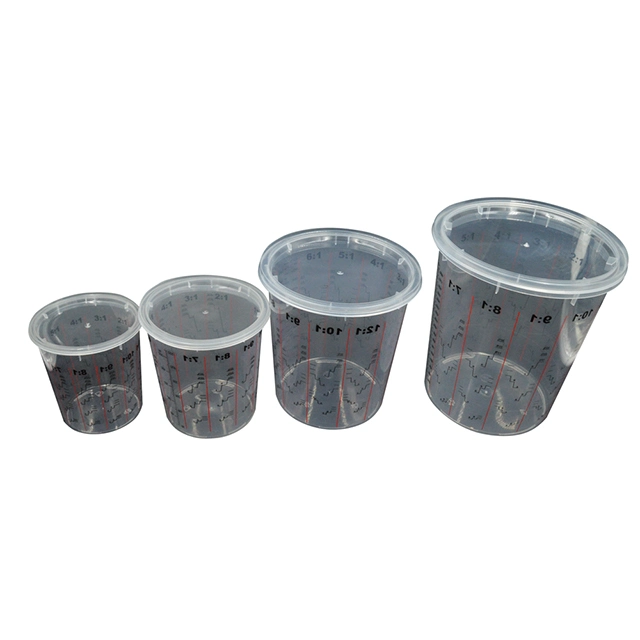 Auto Solvent Resistance Disposable Plastic Mixing Cup for Car Paint