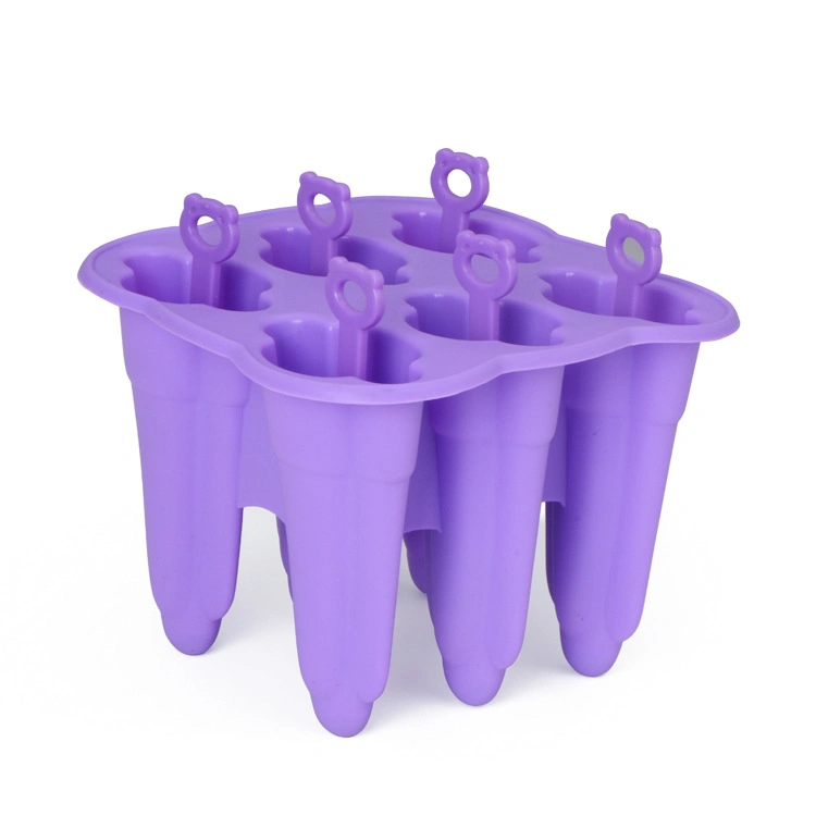 Custom Purple Silicone Ice Popsicle Mold