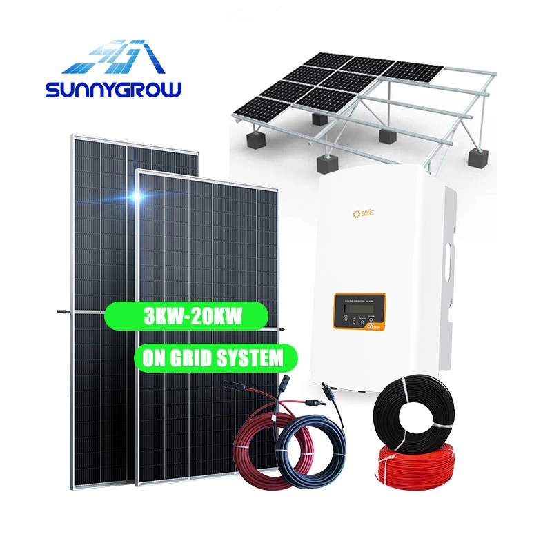 TUV OFF Power On Grid sistema de almacenamiento de energía solar con ISO