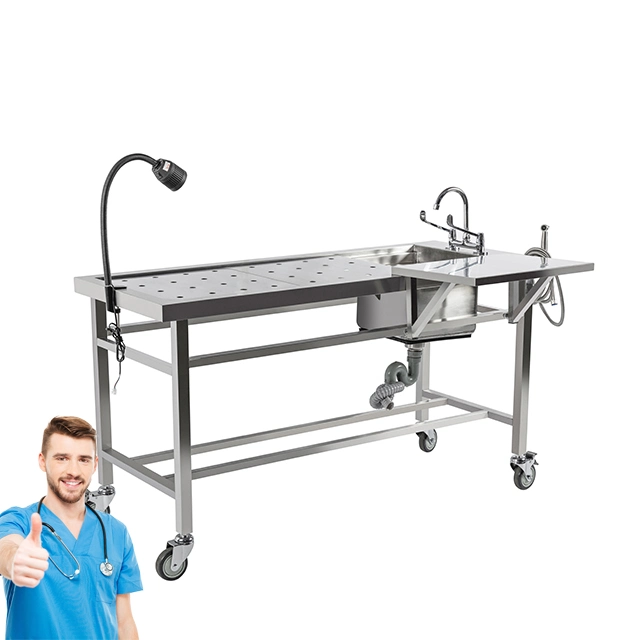 Hot Sale Working Table Autopsy Table for Dissection Anatomical Table with Low Price
