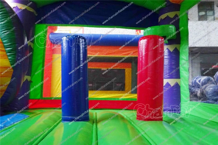 Jungle Water Combo Inflatable Bouncy Castle with Water Slide Chb1440