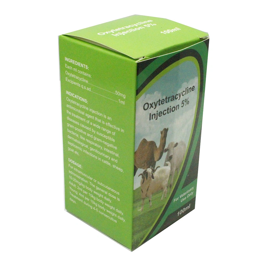 5% 100ml/Bottle Oxytetracycline Injection with GMP