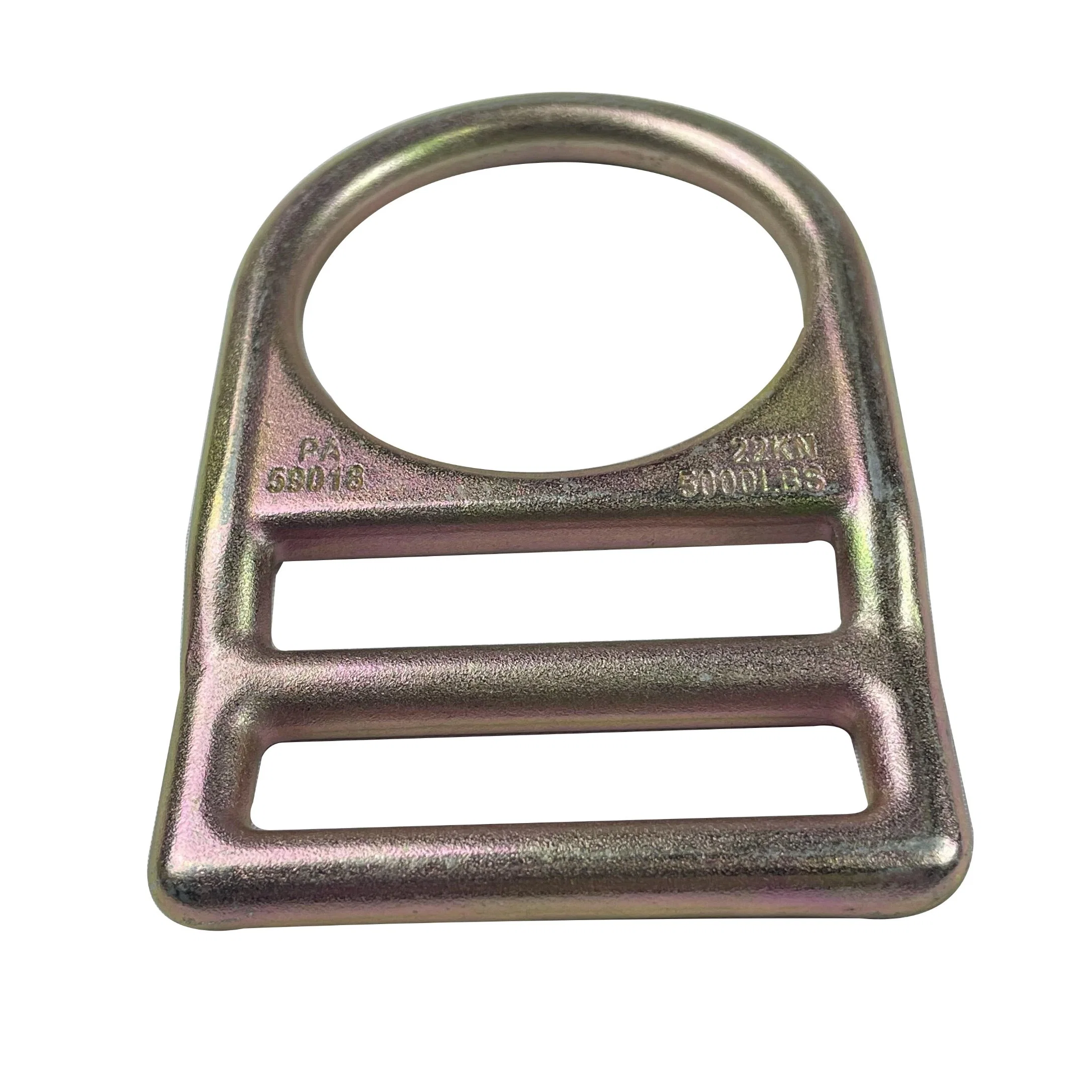 Factory Supply Safety Belt Accessories Hardware 52mm Iron Polybag, Carton Box Steel D Ring Inner Metal Zinc White for Hook Sling