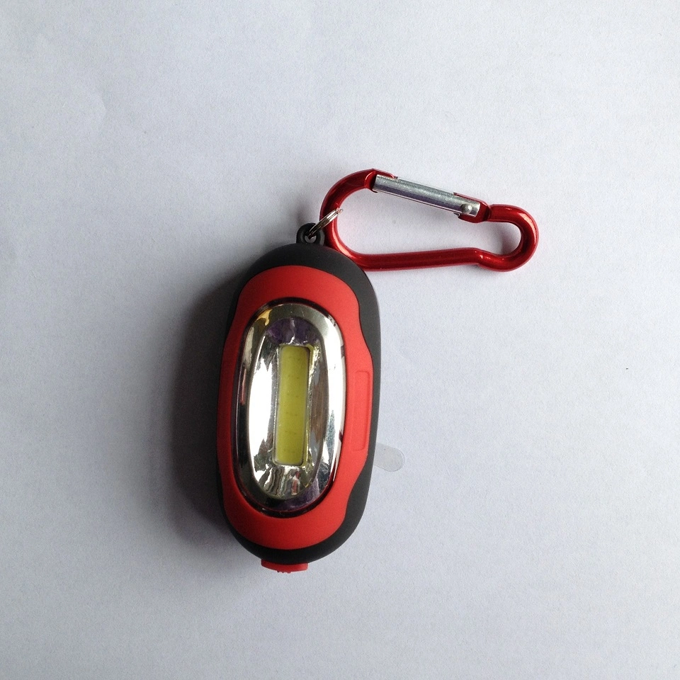 Keychain Flashlight with Hook Magnetic LED COB Work Light