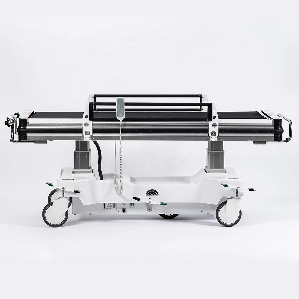 Patient Transfer Gurney Use in Hospital ICU for Pick Patient From Operation Table