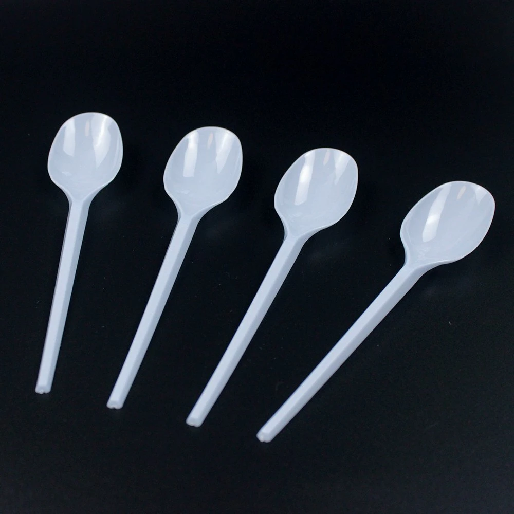 Disposable Light Weight Plastic Cutlery PP 2g 165mm Tea Spoon