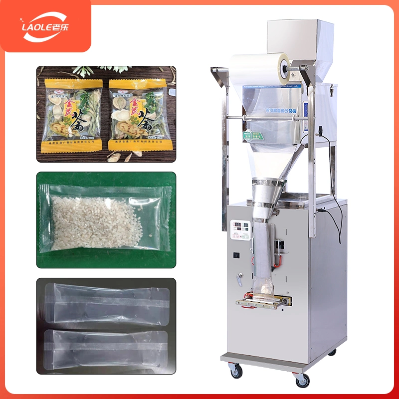 Automatic Spice Pillow Bag Food Filling Sealing Vertical Wrapping Flexible Packaging Machine