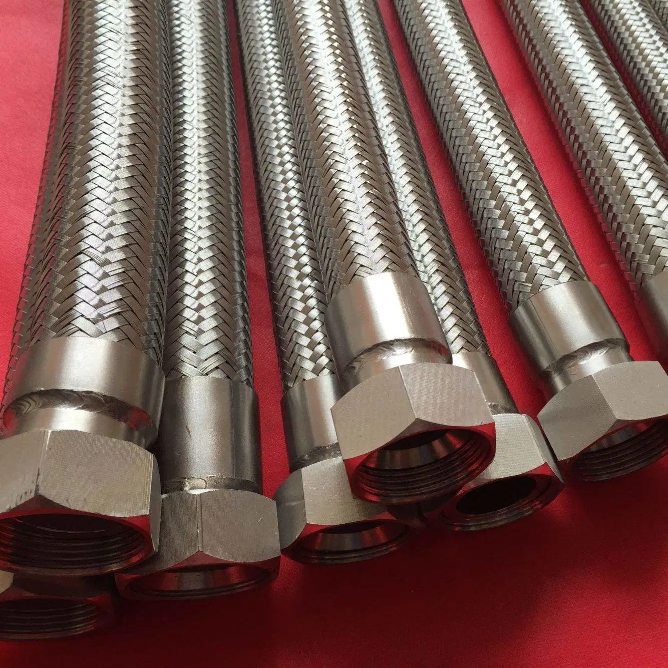 Heat Resistant Flexible Metal Hose Stainless Steel Braided PTFE Corrugated Tube