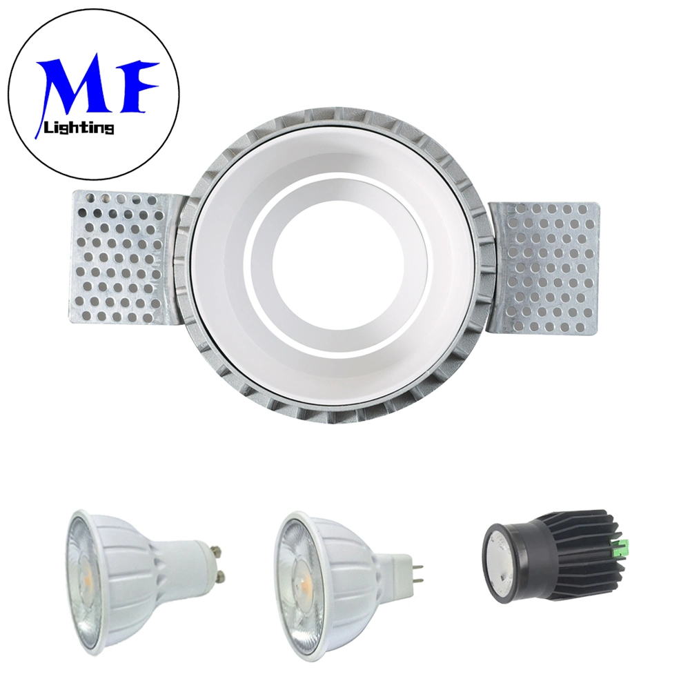 3W/5W/7W/8W/12W Substituição de lâmpada GU10 MR16 Dimmable Trimless/Frameless Spot Downlight Spotlights LED Embutidos.