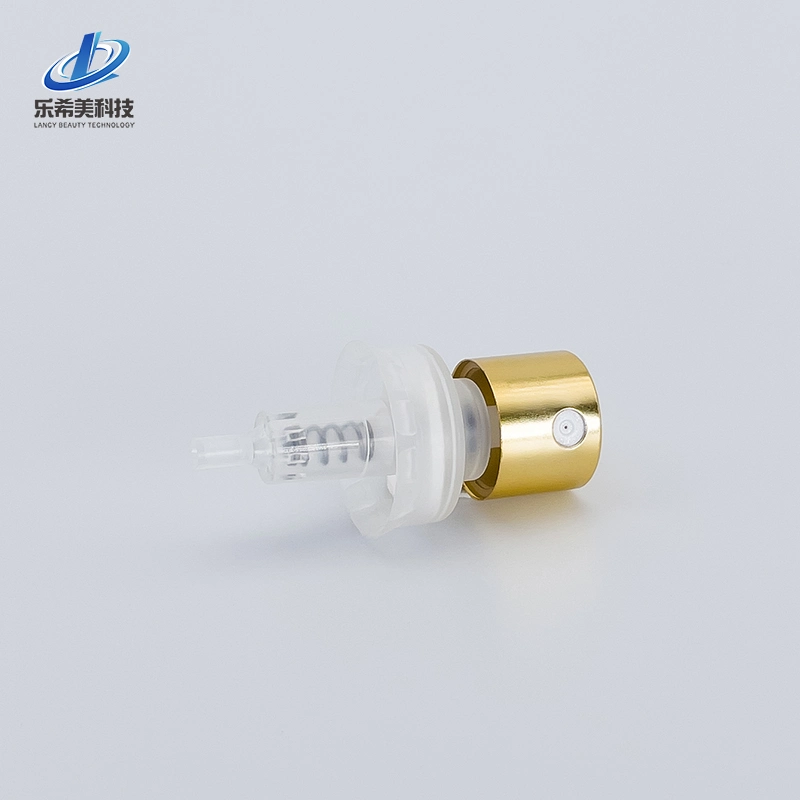 18/410 20/410 24/410 Aluminium Atomizer Pump Spray Perfume Spray Gold Color Cosmetic Packaging with Glass Bottle Plastic Bottle No Screw on Press on Bottleneck