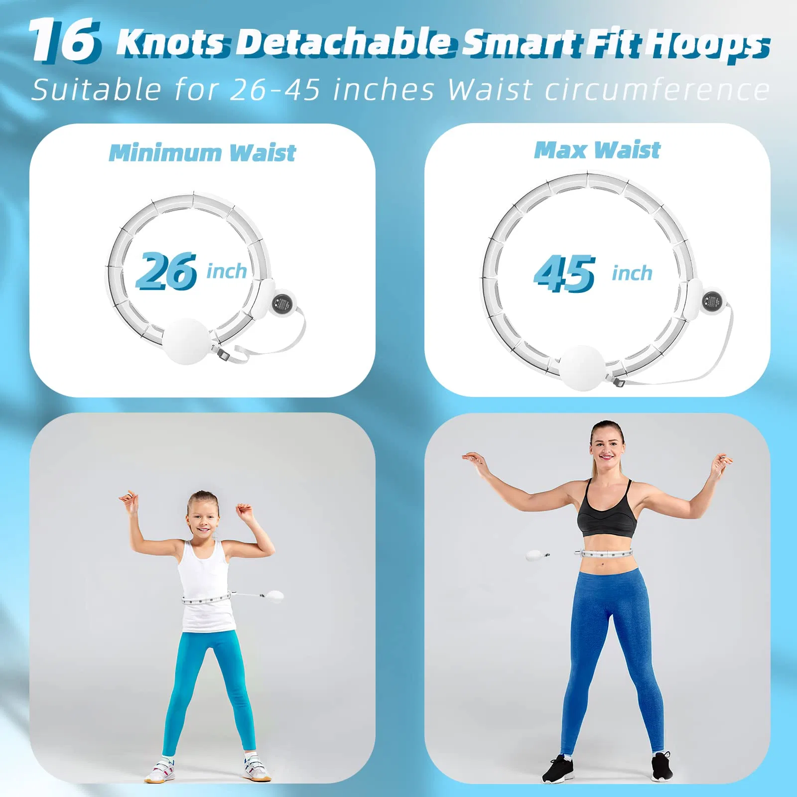 Ejercicio inteligente ponderado Smart secciones desmontables Silent abdominal Fitness Pilates Anillos