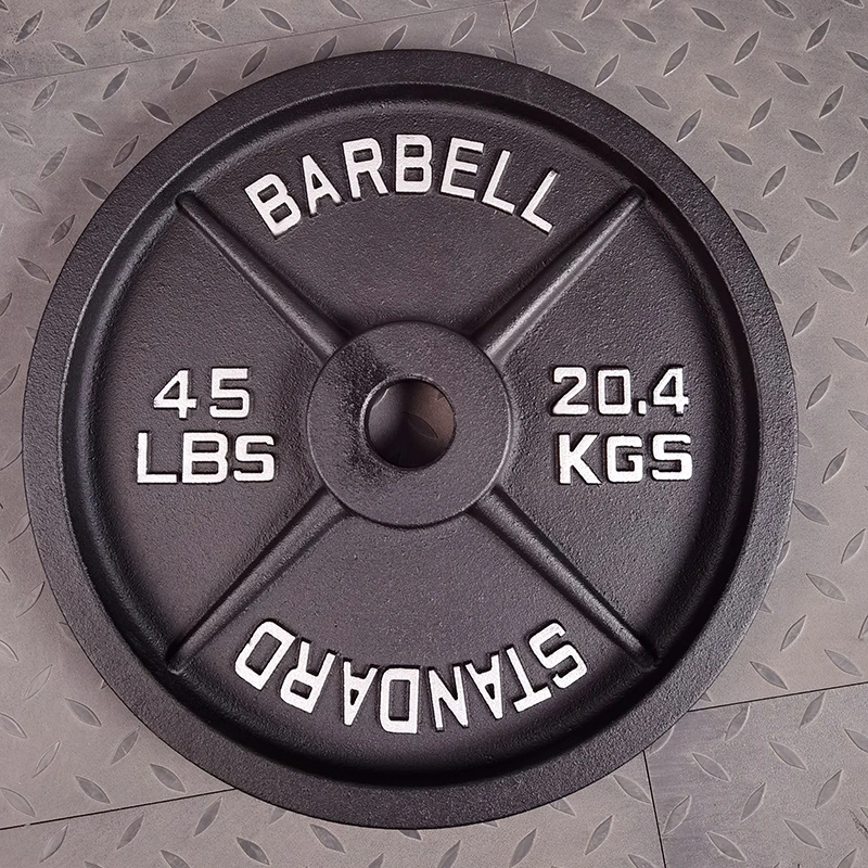 Hot Sale des équipements de Gym de poids en fonte de la plaque d'équipement électrique de la plaque de bodybuilding Haltérophilie Disc Barbell Entraînement de la force de la plaque plaque Fitness Sport