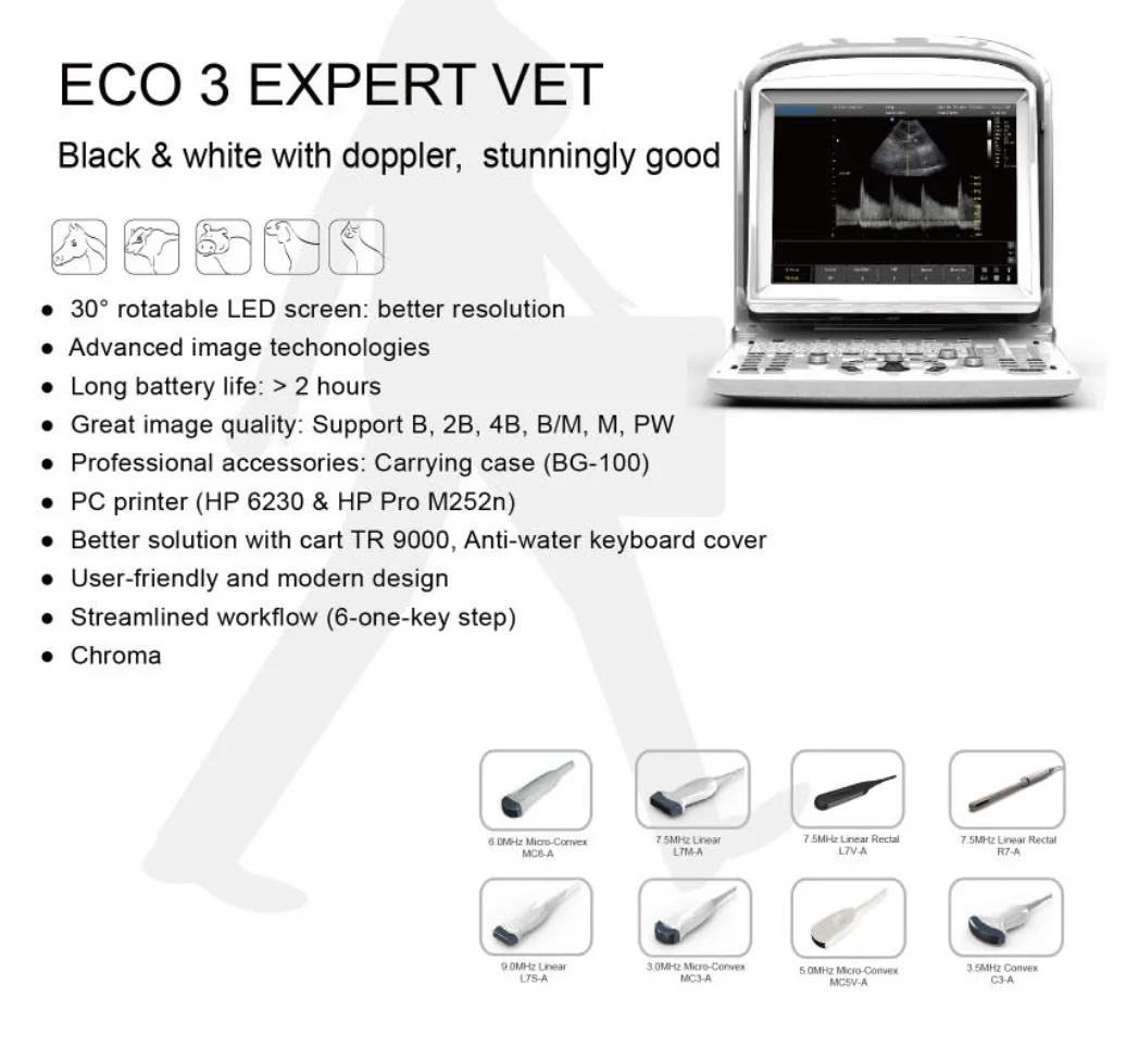 Chison Eco3exp Color Portable Doppler Ultrasound Machine Veterinary Ultrasound Scanner