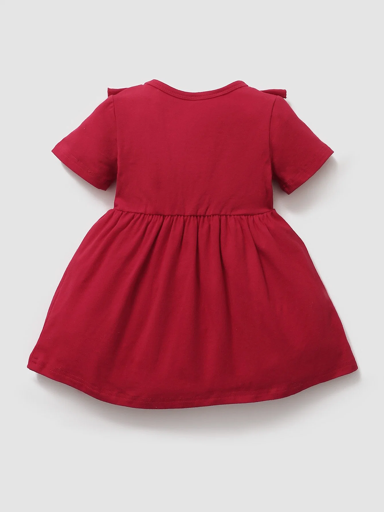 Girls Dress Summer 2023 New Comfortable Solid Color Dress Baby Clothes