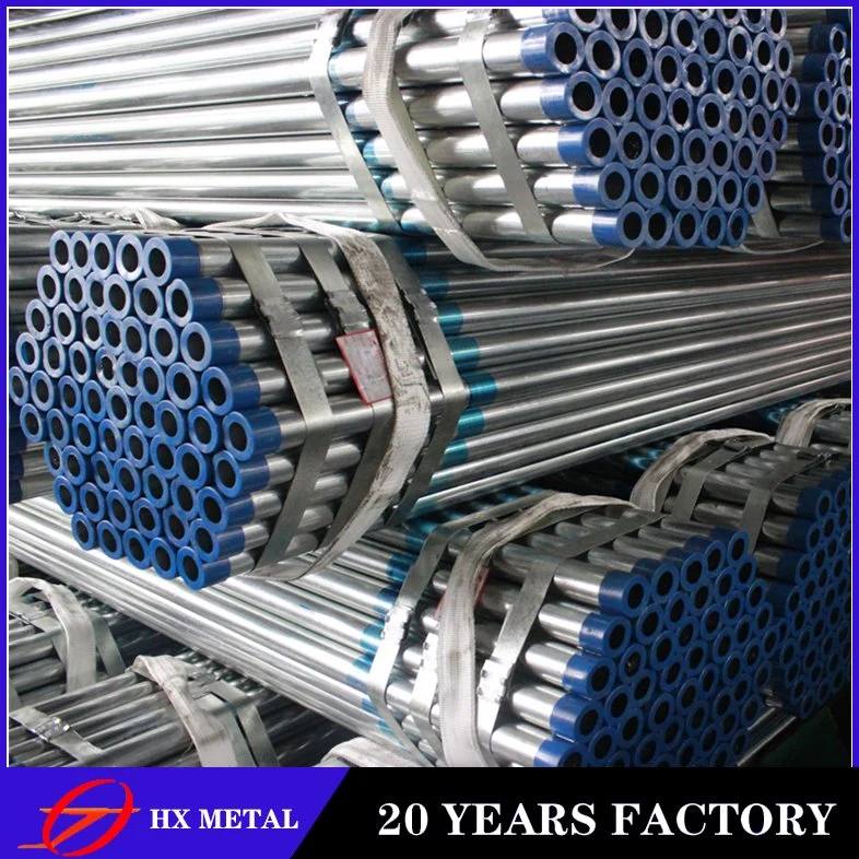 China Supplier 1/ Gi Pipe Price 1,5'' 10'' Galvanized Schedule 40 tubo de acero